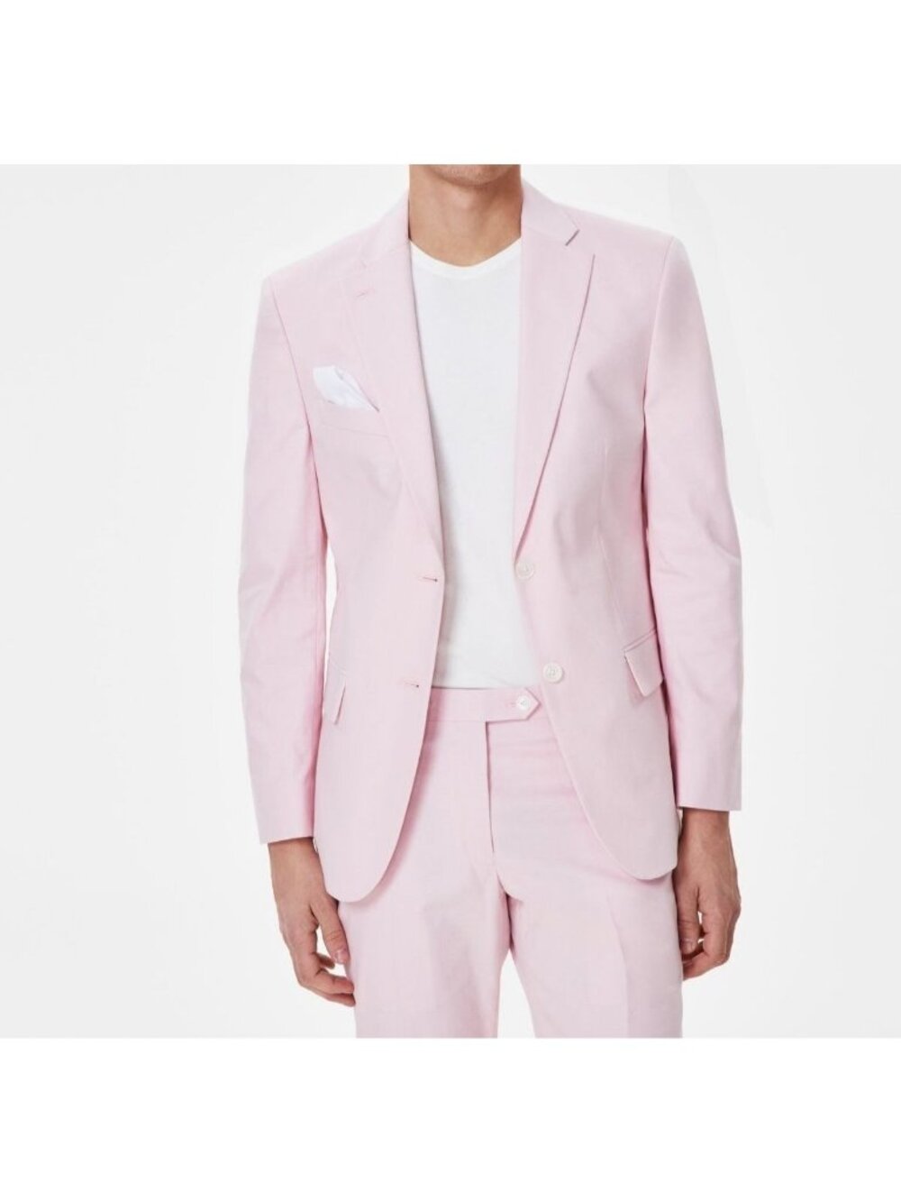 Tommy Hilfiger Mens Flex Stretch Suit Separates Jacket Light Pink Size 48R NWT